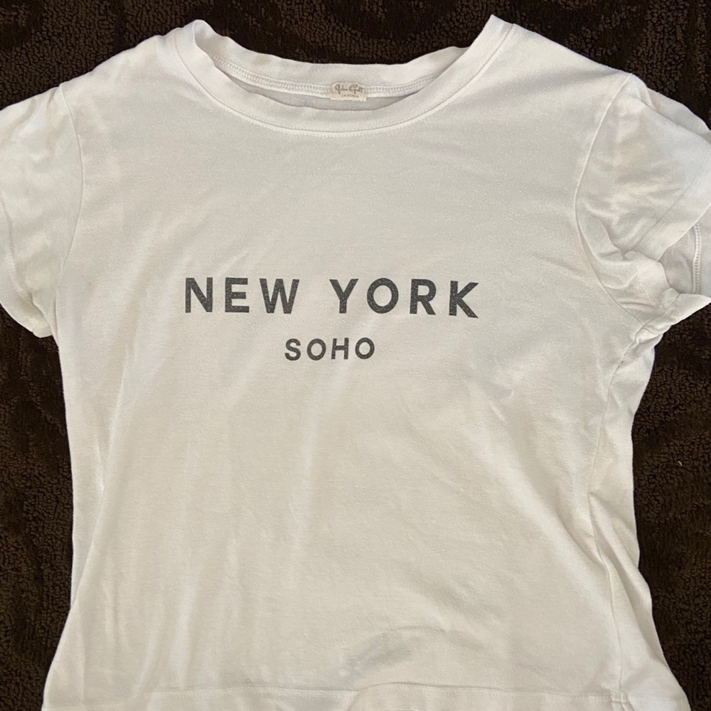 Cropped short sleeve shirt